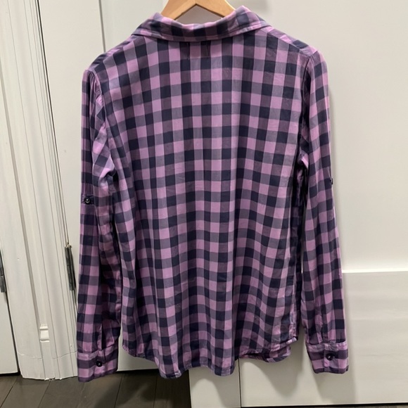 Sundry Button Down Flannel Shirt Size 1 - Picture 3 of 6